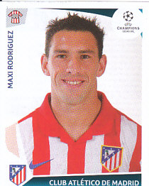 Maxi Rodriguez Atletico Madrid samolepka UEFA Champions League 2009/10 #251